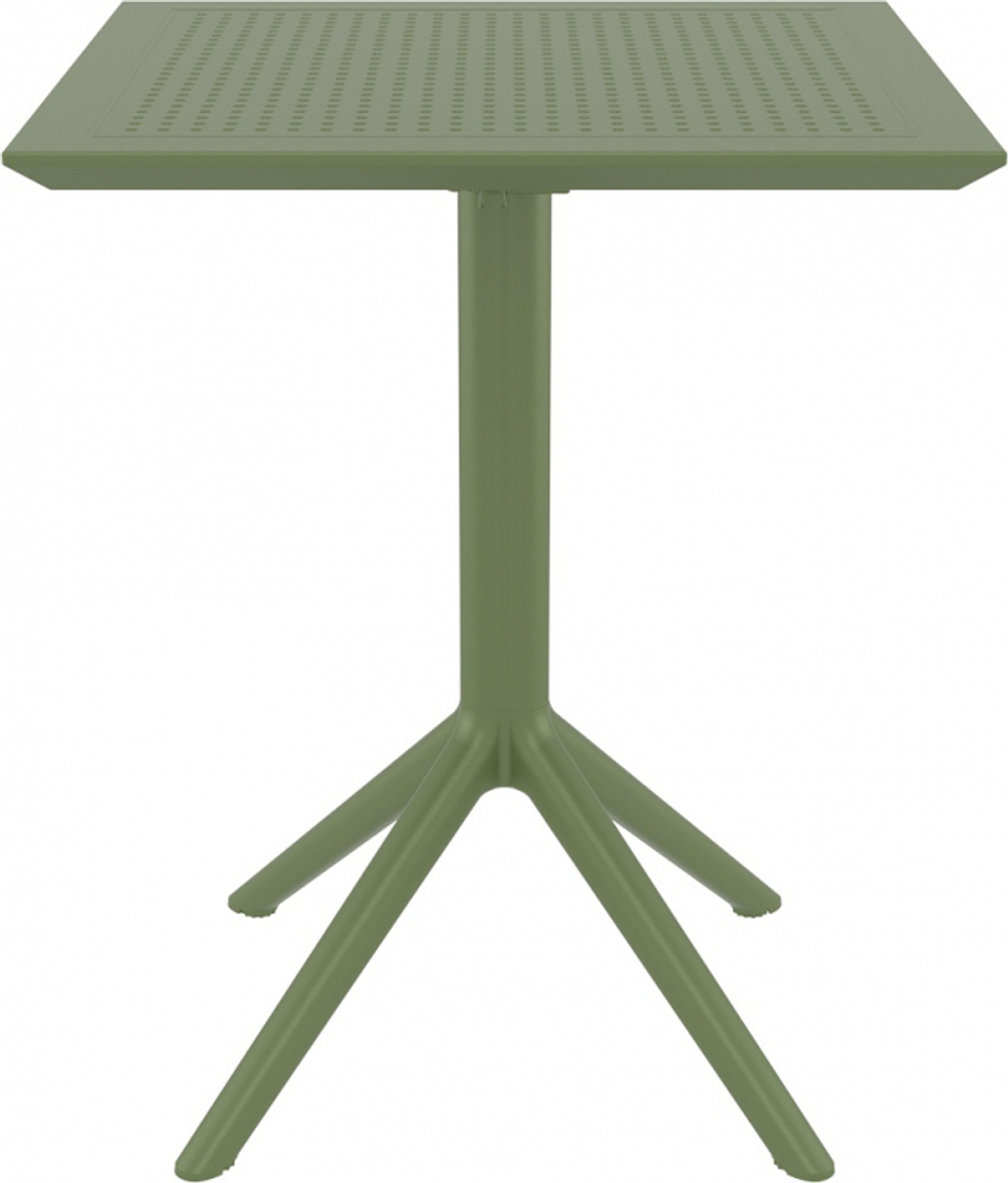 Стол пластиковый складной Siesta Contract Sky Folding Table 60, оливковый