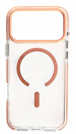 Накладка для i-Phone 17 Pro Max Keephone Shockstar MagSnap оранжево-прозрачный