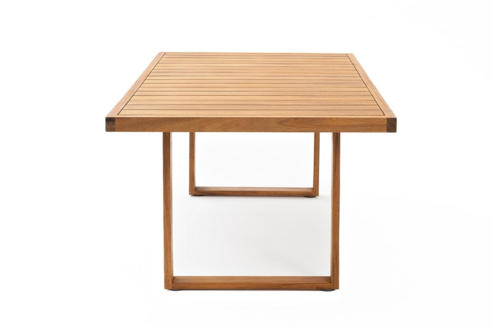 Обеденный стол из акации Joygarden БУКА, Natural Teak, серый