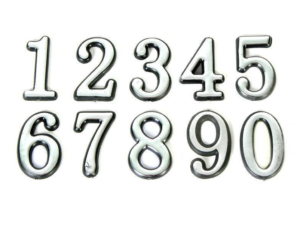 Цифра дверная "3" хром пластик АЛЛЮР