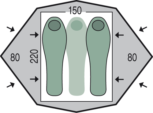 Палатка Pinguin Gemini 150