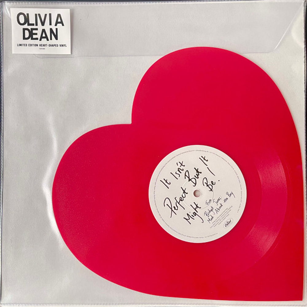 Olivia Dean - It Isn’t Perfect But It Might Be! - Webstore Exclusive, Red Heart Shaped Vinyl
