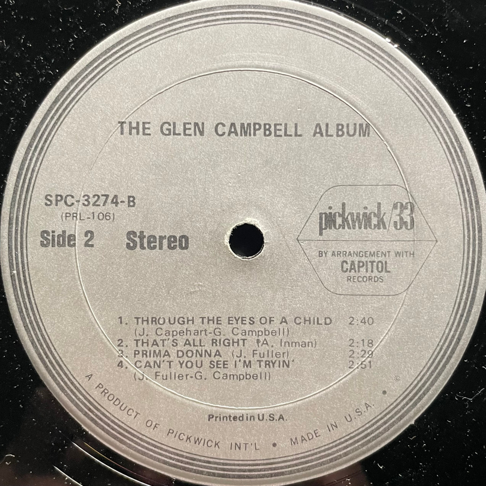 Glen Campbell ‎– The Glen Campbell Album (США 1973г.) Т