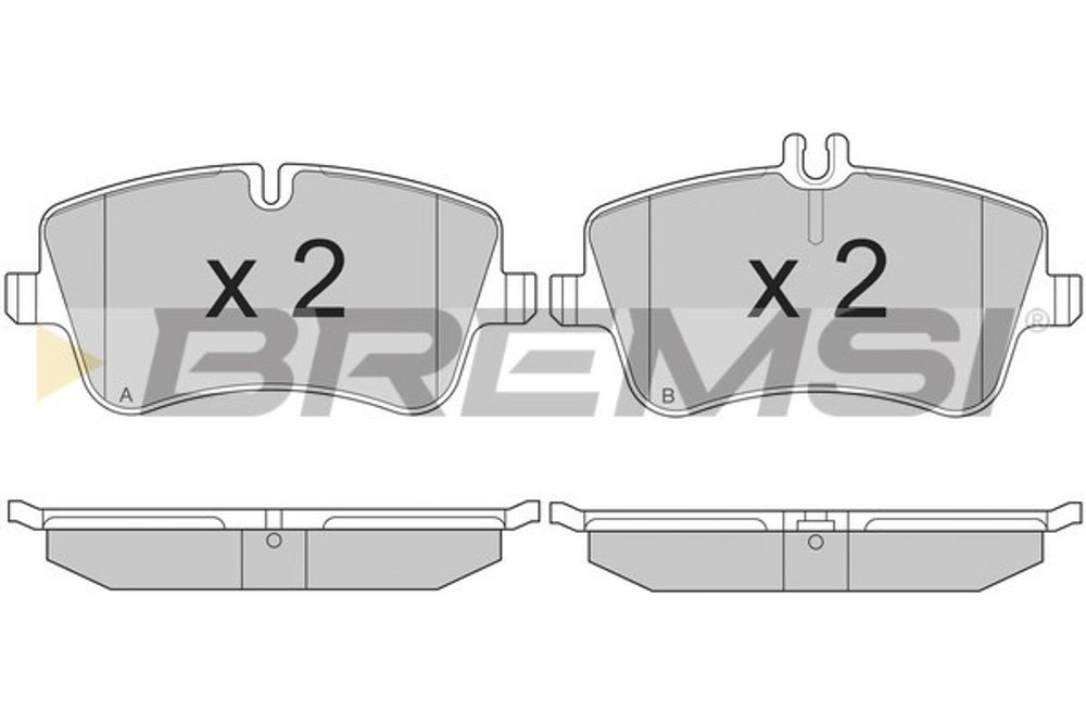 BREMSI - BP2896-BMS - Brake Pad Set, disc brake