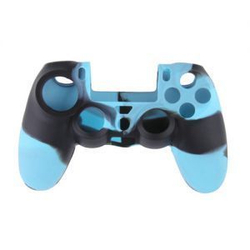 Чехол для геймпада DualShock 4 (камуфляж синий) + накладки