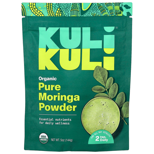 Kuli Kuli, органический чистый порошок моринги, 144 г (5 унций)