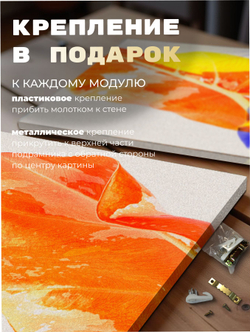 Картина Золотое будущее модульная 50x70см 3шт.