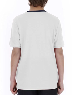 Футболка для мальчика теннисная Lotto Squadra B II Tee PL - bright white