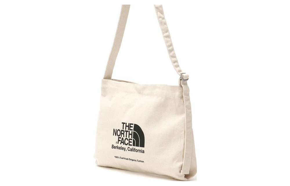 THE NORTH FACE 10L Reusable Bag Crossbody Bag Outdoor Bag Cotton Natural & Black Unisex