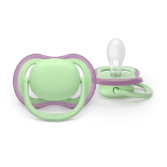 Əmzik\  Ultra air soother, 6-18m, pink/green girl, 2-pack