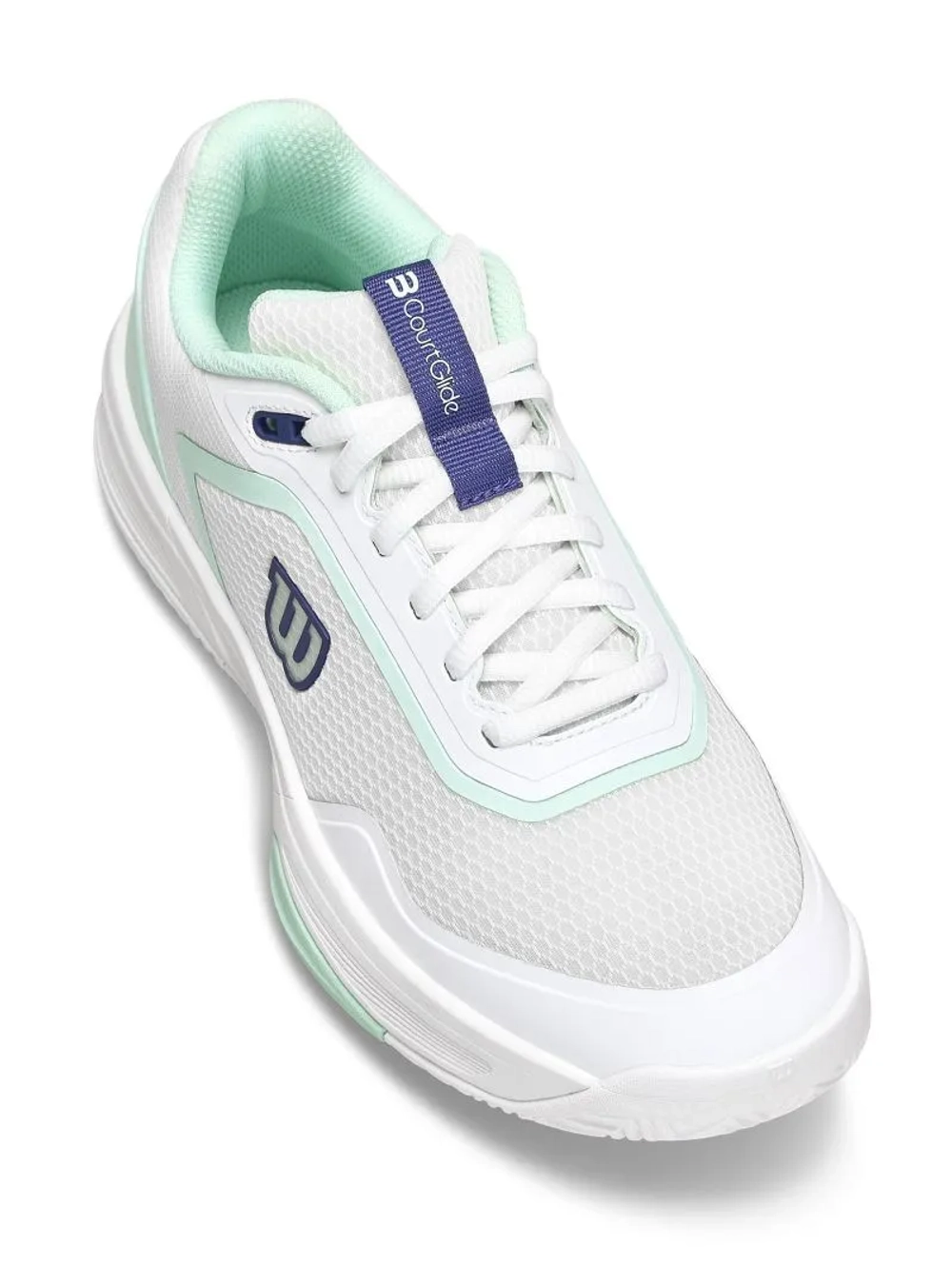 Женские теннисные кроссовки Wilson Court Glide - white/bay/skipper blue