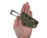 Скелетный нож Daggerr Sharx 2.0, сталь 8Cr13MOV, ножны Olive kydex, SHXOL