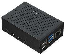 Корпус для Raspberry Pi 4 с вентилятором (LT-4B01 / алюминий / чёрный)