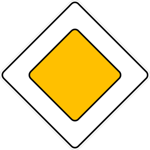 Знак Главная дорога 2.1