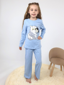 7-58-3 Пижама для девочки (лонгслив и брюки)