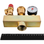 Группа безопасности котла ROMMER - 1" (до 50 кВт, PN3, Tmax 100°C, без теплоизоляции)
