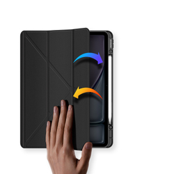 Чехол книжка от Dux Ducis для iPad Air 13 (2024-) и iPad Pro 12.9 (2020-2022), серия Magi Series Case, с держателем Pencil и функцией автоматического перехода в спящий режим