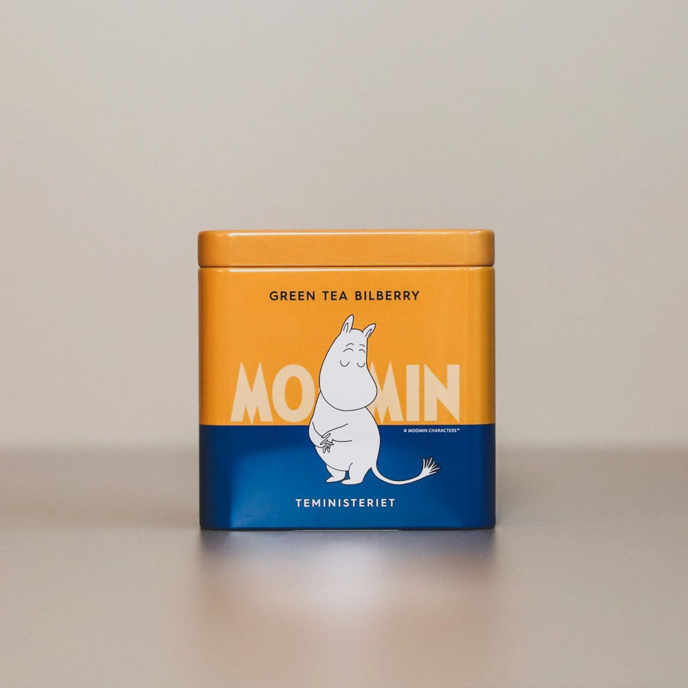 Зеленый чай Moomin Teministeriet с черникой 100 г (Швеция)