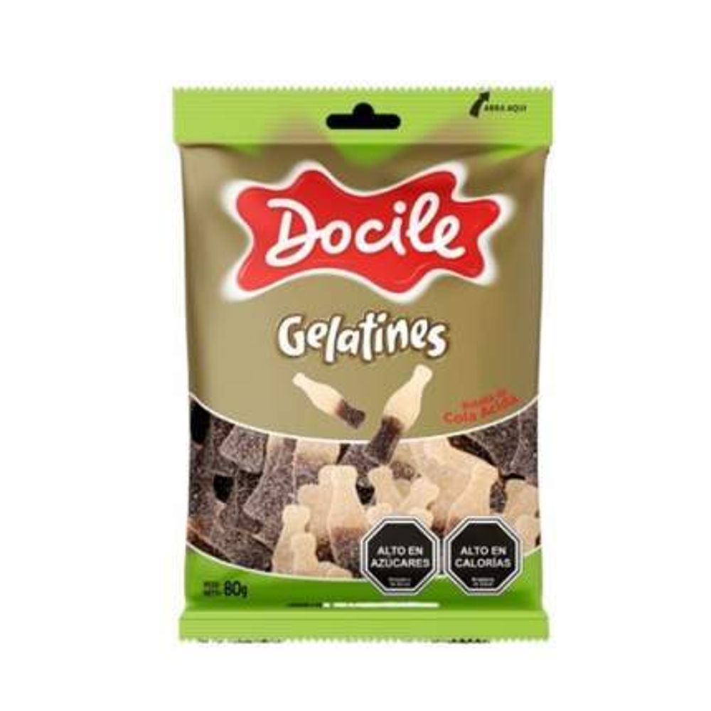 Жевательный мармелад  Docile SOUR Cola Bottle (Кислая бутылочка Колы), 80 гр, 1/24