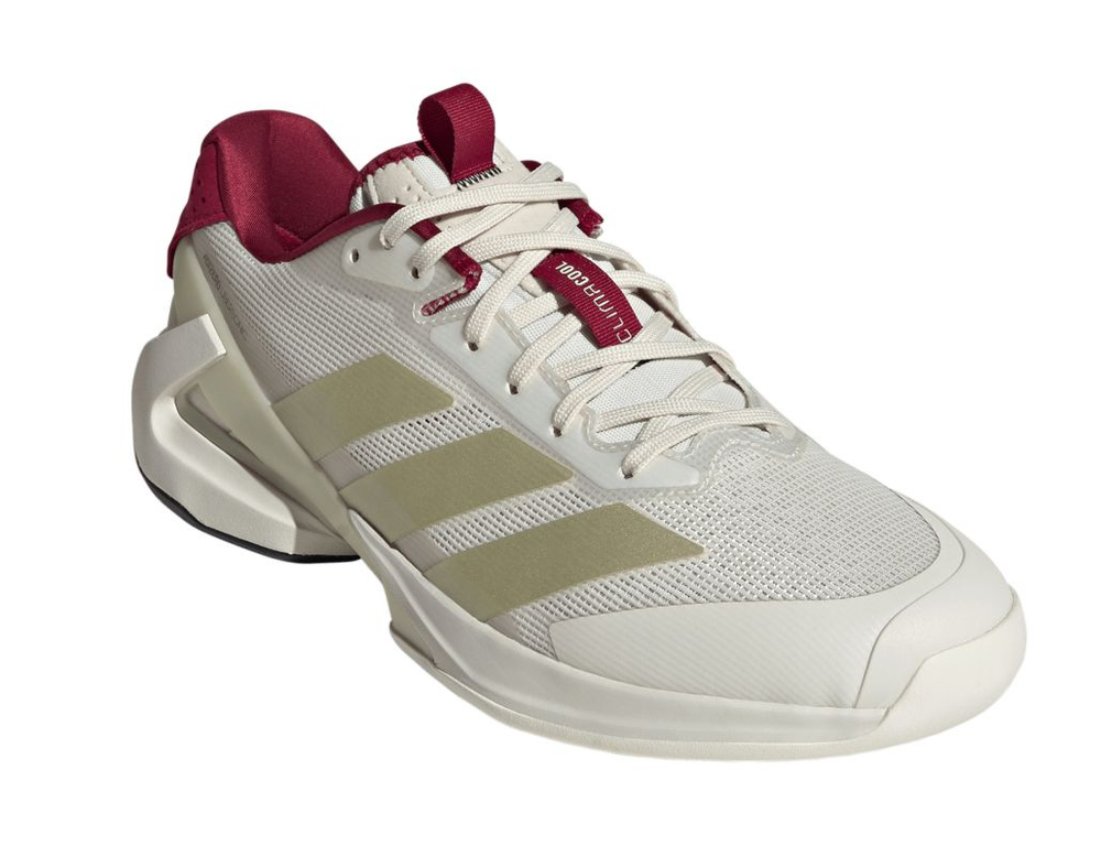 Мужские кроссовки теннисные Adidas Adizero Ubersonic 5 M - chalk white/ice gold metal/legend ink