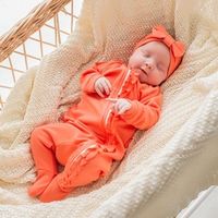 Слип на молнии с рюшей "Персик" 0+