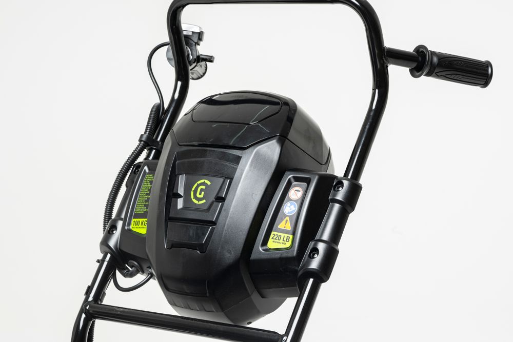 Аккумуляторная самоходная садовая тележка Greenwork 82GC, 82v, 106 л, (7400607), без АКБ и ЗУ