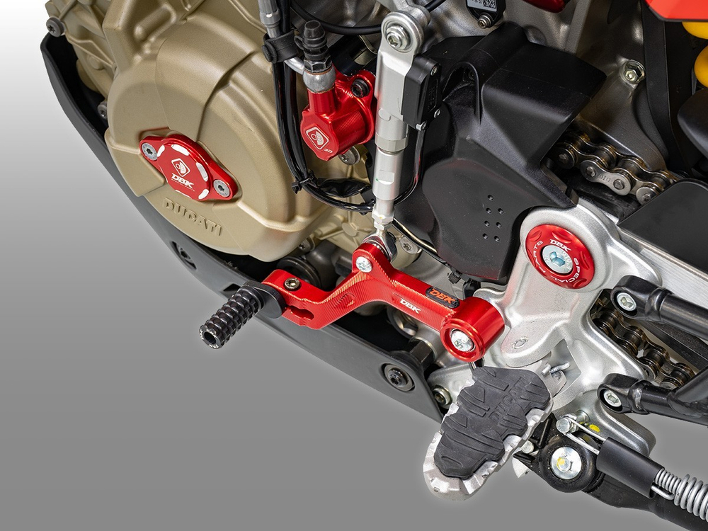 RPLF32 DBK RR BRAKE LEVER W/ RPPIF05 EXTRA GRIP ECCENTRIC PIN (SF V4 2025)