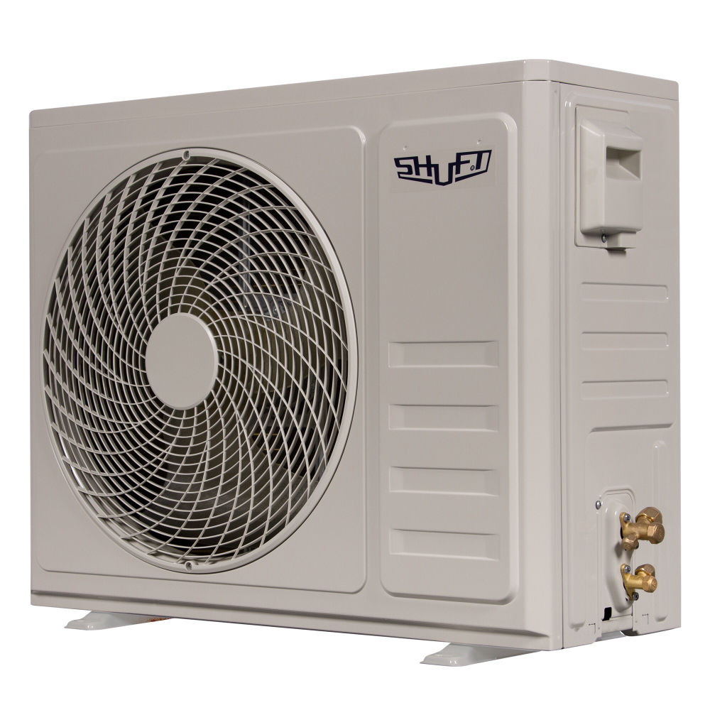 Комплект SHUFT SFLC_C-24HN1_V2_BL полупромышленной сплит-системы, кассетного типа (черная панель)
