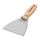 Шпательная лопатка из нержавеющей стали, 100 мм, буковая рукоятка, EFP Matrix — фото 1