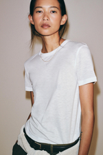 ФУТБОЛКА ИЗ ЛИОЦЕЛЛА С КОРОТКИМИ РУКАВАМИ — ZARA