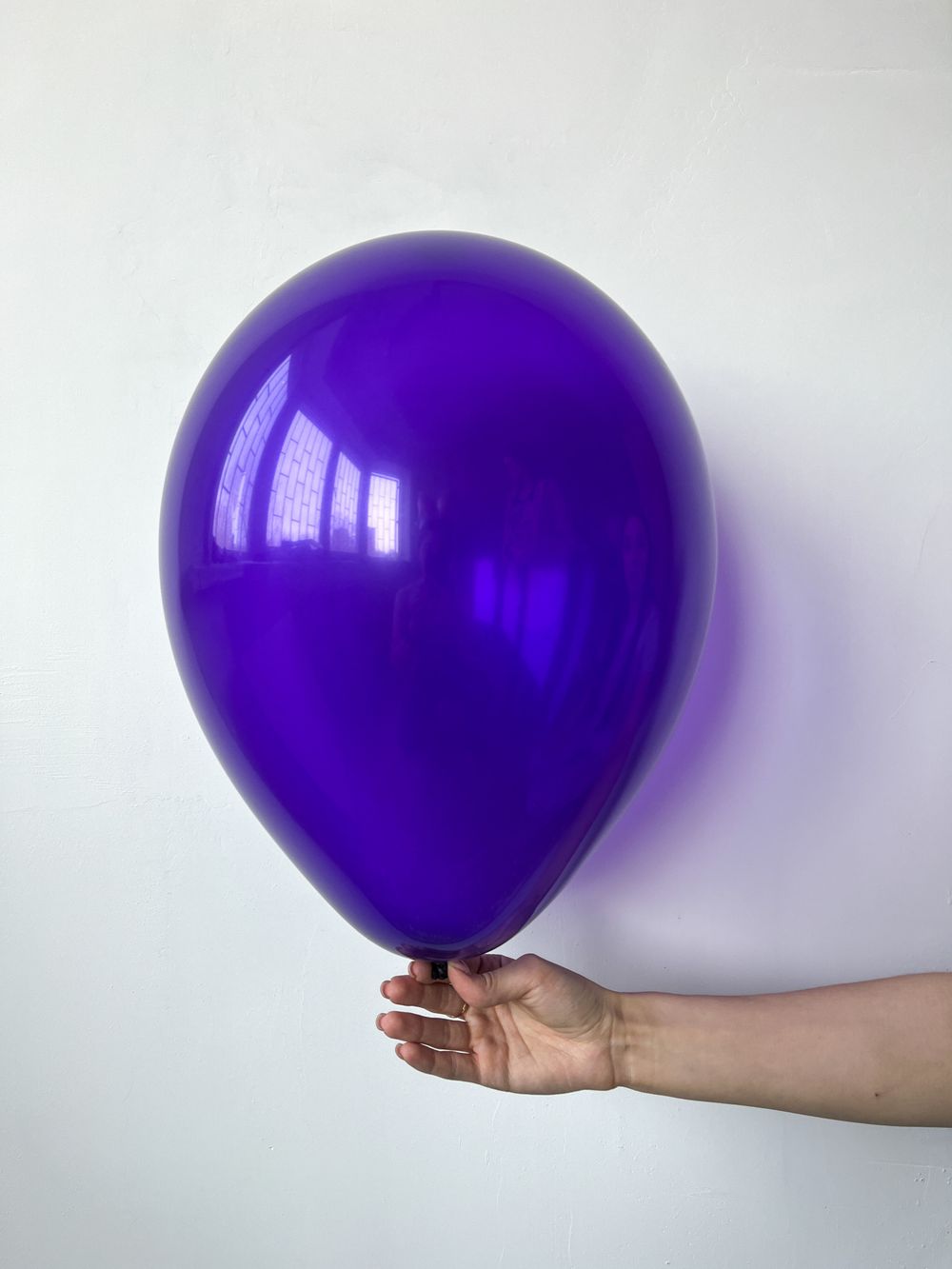 S Шар кристалл 12" / 30 см фиолетовый Violet (БГ-17) 