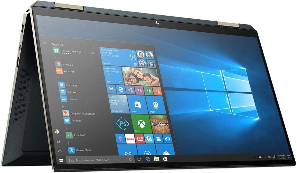 Ноутбук HP Spectre x360 13-aw2021ur 13.3; 1920x1080 (Full HD) сенсорный/ Intel Core i7 1165G7, 2800 МГц/ 16 Гб DDR-4/ 512 Гб SSD/ Intel Iris Xe Graphics/ Wi-Fi, Bluetooth, Cam/ Windows 10 Home / серебристый 2X1X1EA