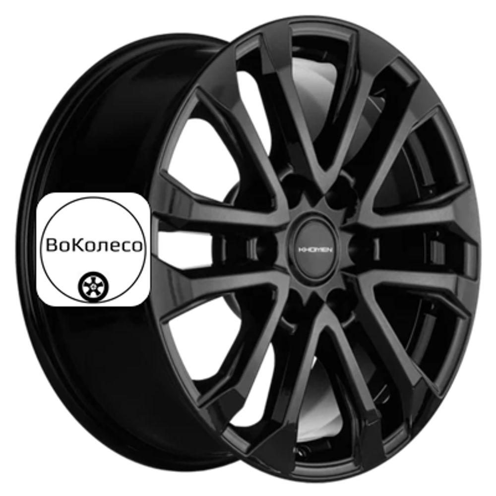 7,5x18/6x139,7 ET46 D67,1 KHW1805 (Pajero) Black Khomen Wheels