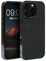 Дизайнерский чехол для IPHONE 16 PRO с мягкой тканевой поверхностью