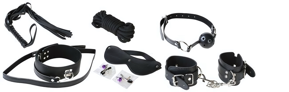 Фетиш-набор Amazing Bondage Kit (черный) (Цвет: черный)