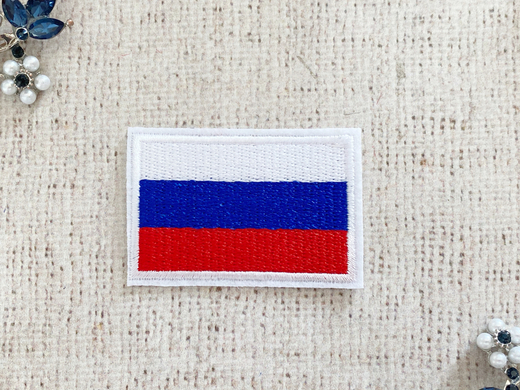 Термоаппликация триколор/флаг, р. 5,8х4 см