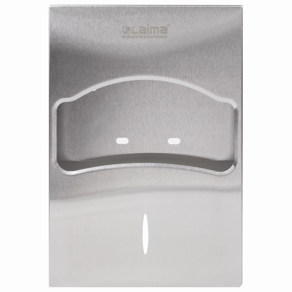 Диспенсер для покрытий на унитаз LAIMA PROFESSIONAL INOX, 1/4 сложения, нержавеющая сталь, матовый.