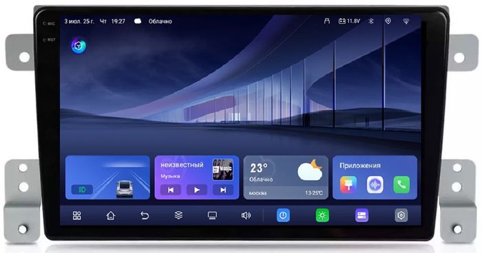 Магнитола для Suzuki Grand Vitara 2005-2016 - Kuberg QLed, Android 14, TS105, Быстрейшая, CarPlay, SIM-слот