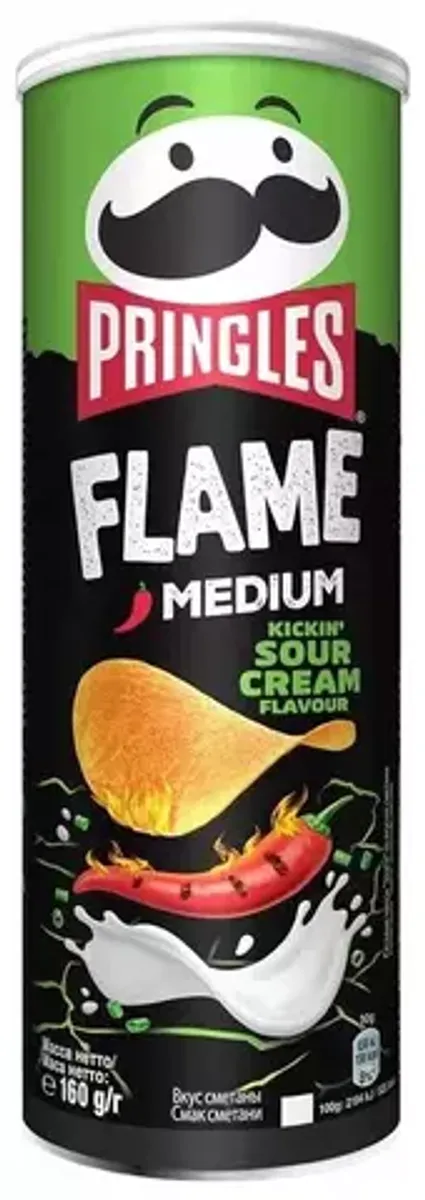 Чипсы Pringles Flame Sour Cream