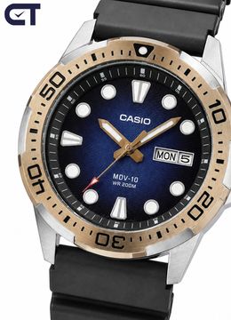 Casio MTD-140-2A General часы наручные мужские — синий циферблат, полимерный ремешок и WR100
