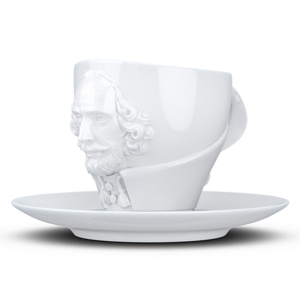 Чайная пара Talent, William Shakespeare, 260 мл, белая