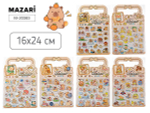 Наклейки декоративные 16*24см. "Капибара" 6 дизайнов (Mazari)