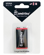 Батарейка солевая крона Smartbuy 6F22/1B (12/240) SBBZ-9V01B