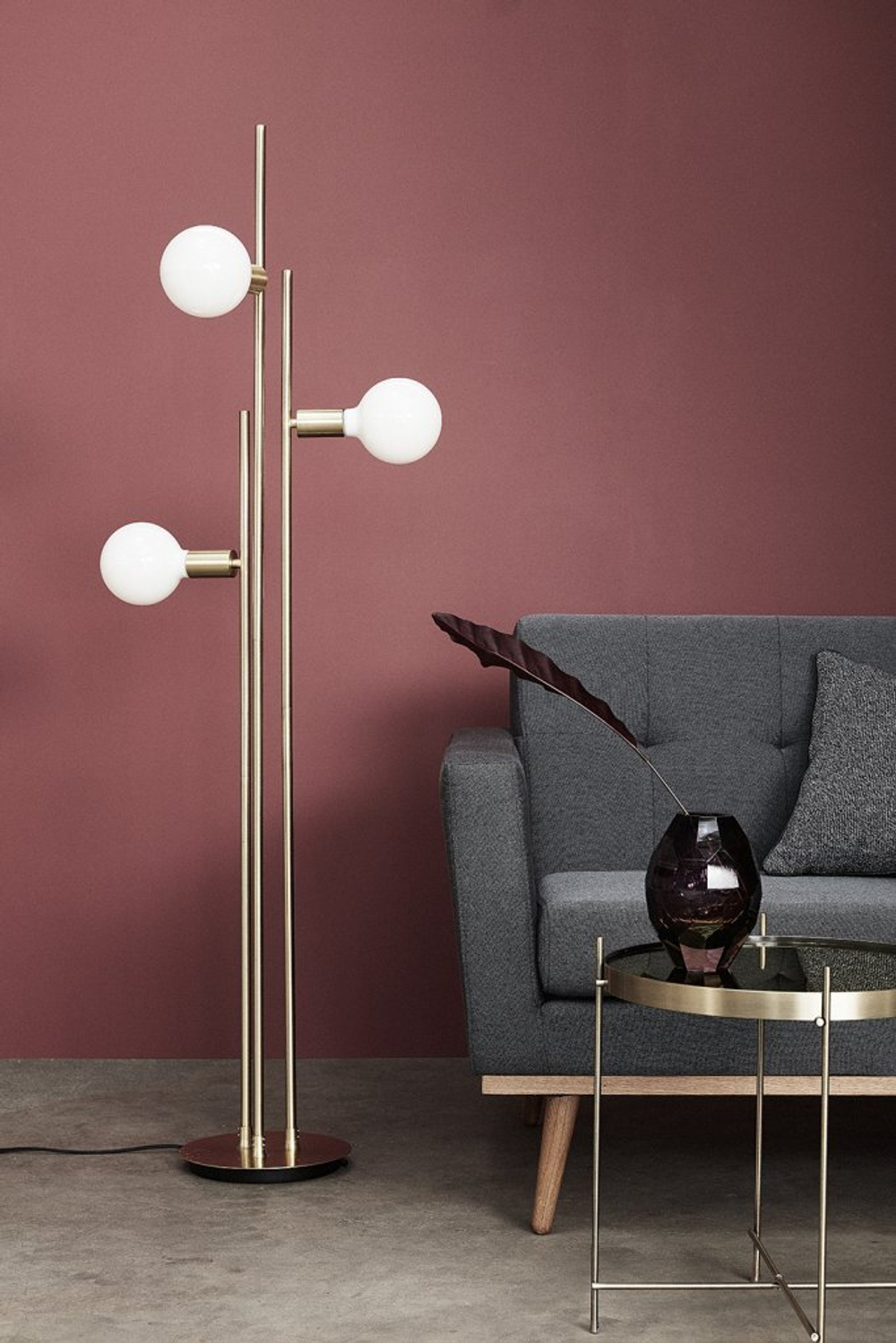 Floor design lamp Bulb by Hubsch