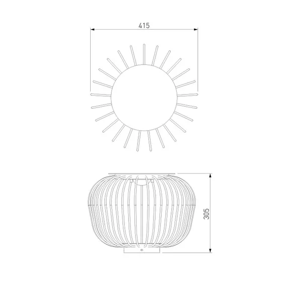 Наземный светильник Firenze 35178/H черный Elektrostandard