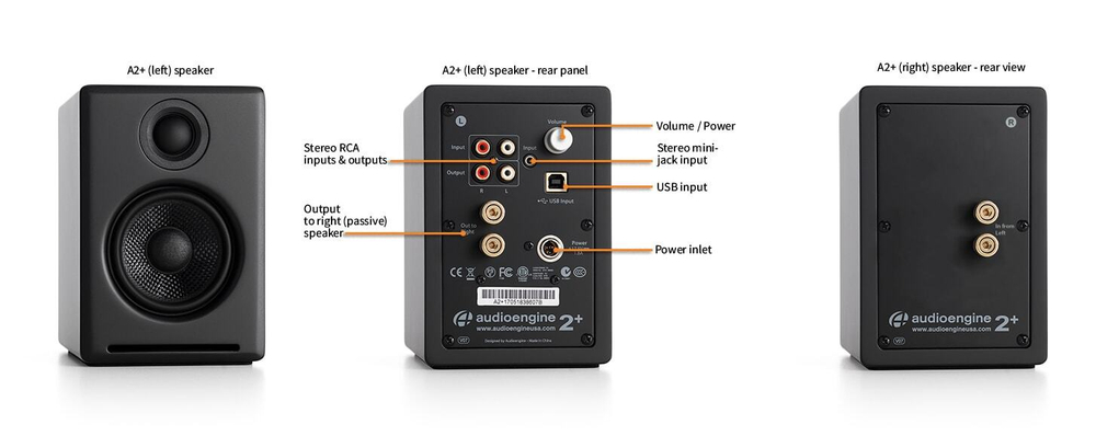 Полочная акустика Audioengine A2+ BT