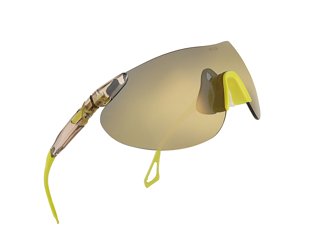Спортивные очки с диоптриями HILX Domain Shiny Crystal Khaki / Gold Lens