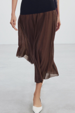 КОМБИНИРОВАННАЯ СТРУЯЩАЯСЯ ЮБКА — ZW COLLECTION — ZARA