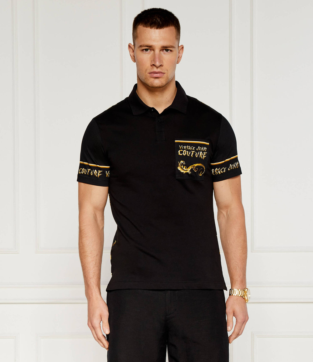 Поло Versace Jeans Couture - черный(77GAG6RBJS429)