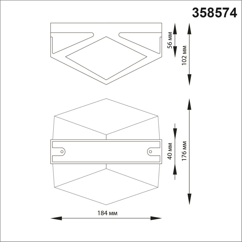 358574 STREET NT21 728 темно-серый Ландшафтный настенный светильник IP54 LED 4000K 12W 85-265V KAIMAS